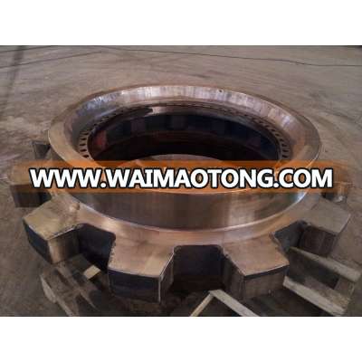 Customized large sprocket for mining machine